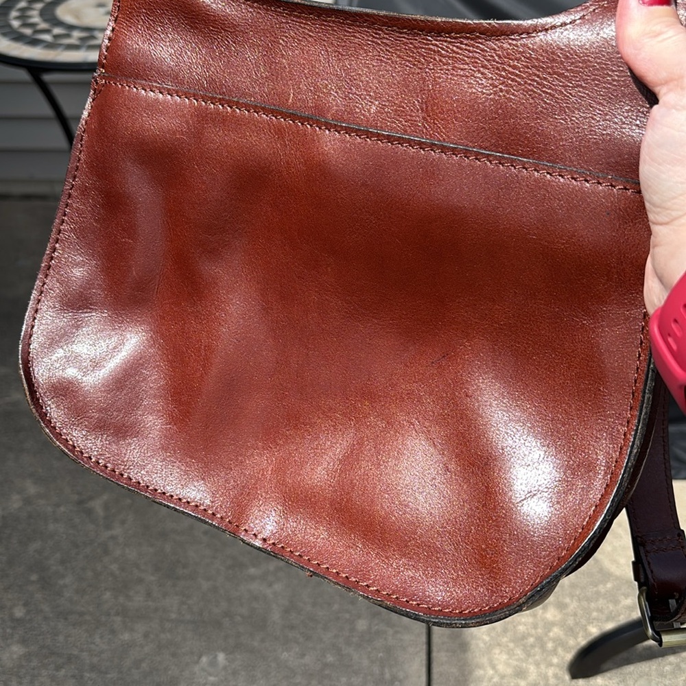 Patricia Nash Vintage Veg Tan Collection London Saddle Bag British Tan - Picture 5 of 13